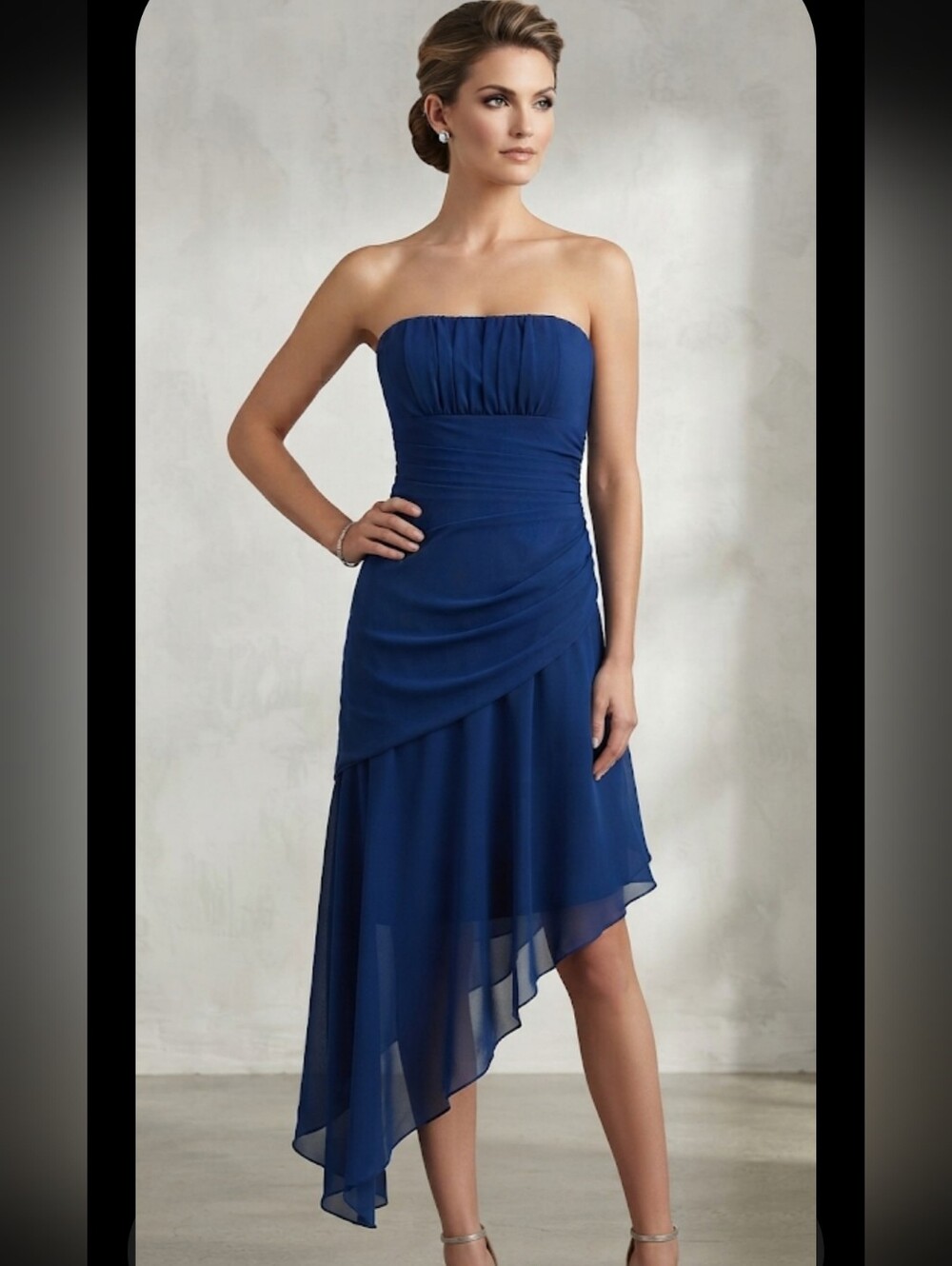 Studio Y Strapless BLUE TEAL Dress